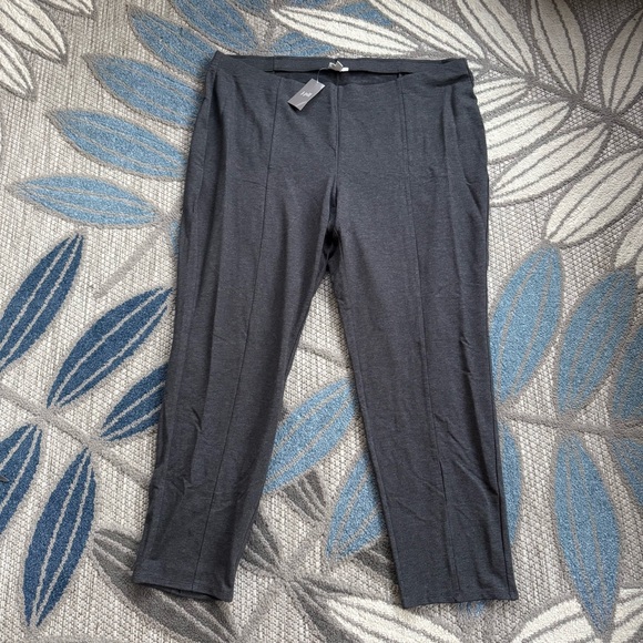 Pure Jill J.Jill Women’s NWT Ponte Tapered Ankle Pants Stretchy Gray Size 3X - Picture 1 of 6